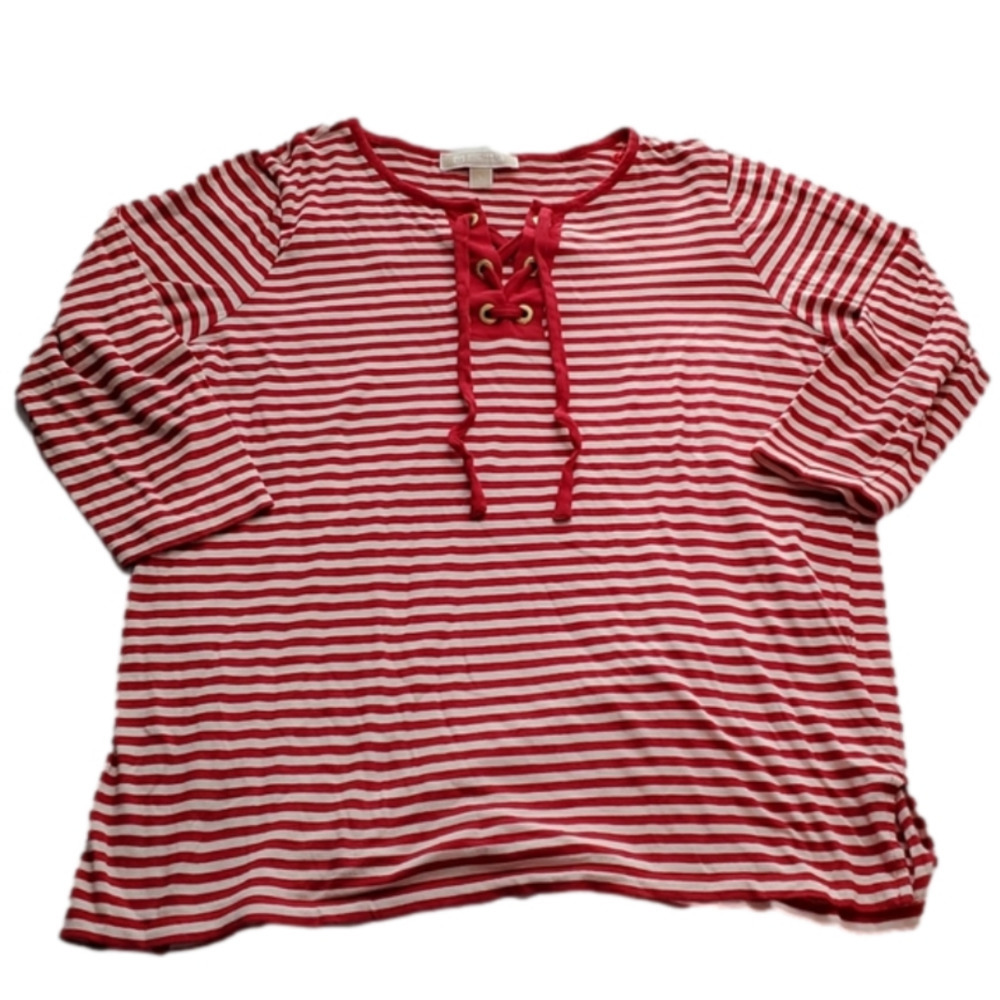 Michael Kors Striped ¾inch sleeved Shirt